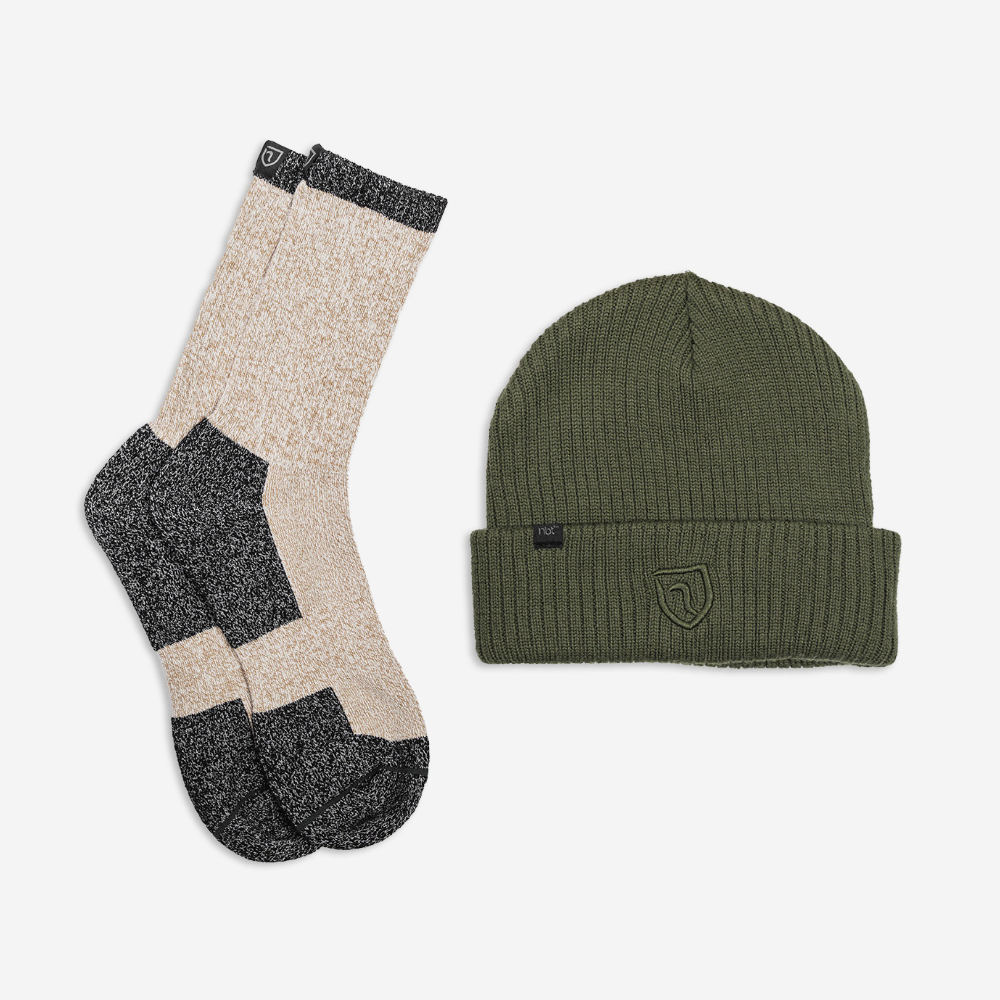 Merino Wool Socks + Beanie Pack