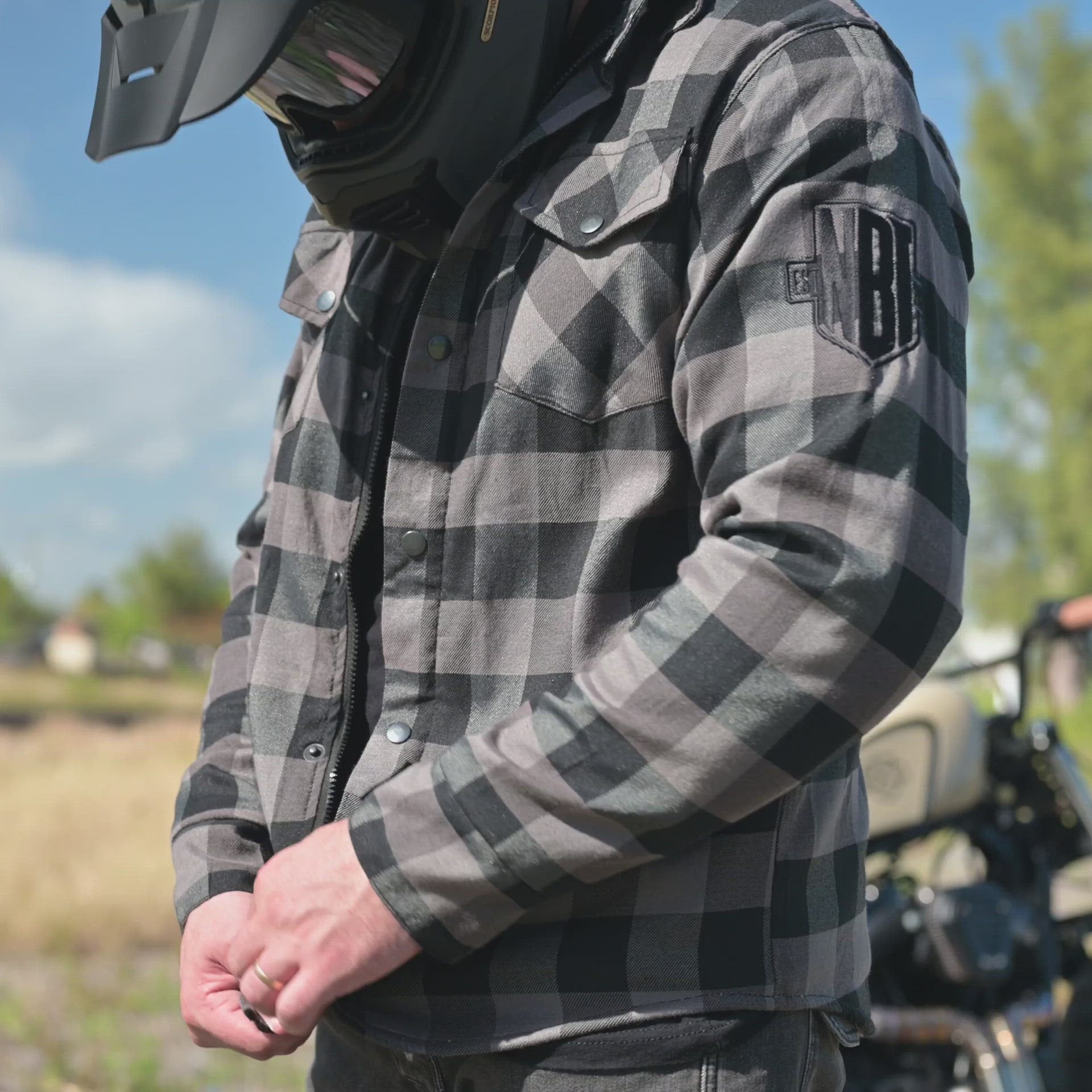 Motorcycle discount flannel hoodie